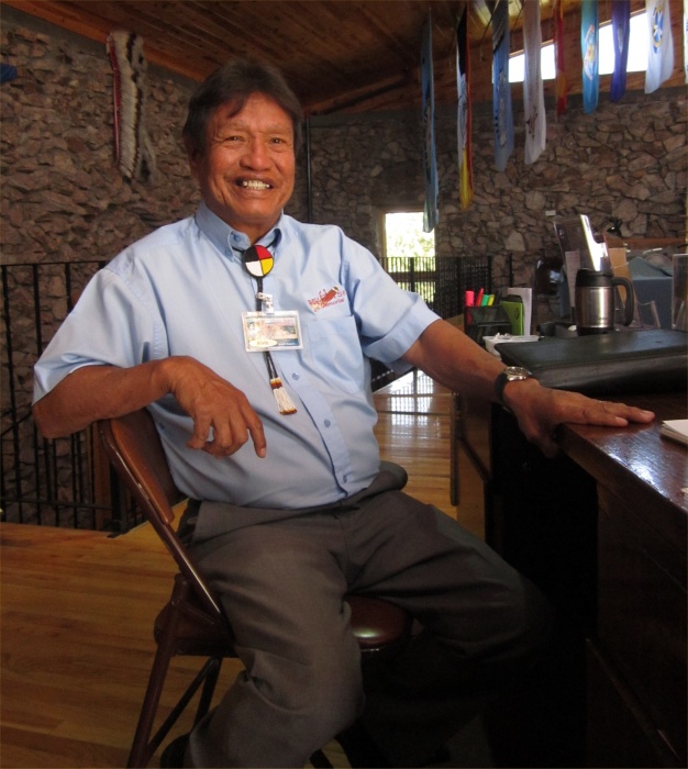 Alvin Grassrope at the Crazy Horse Memorial Museum